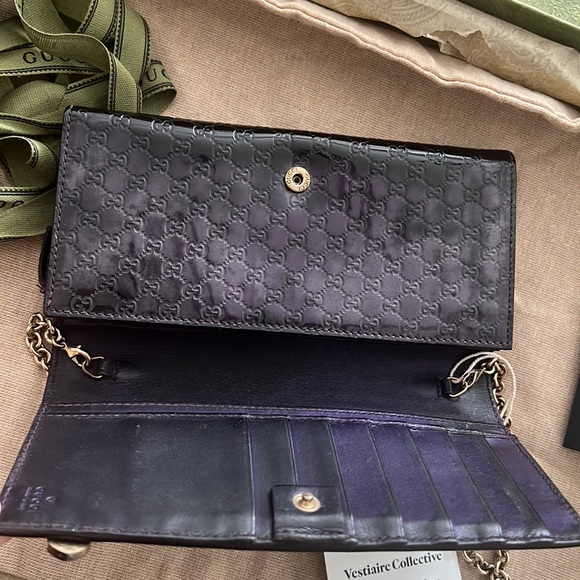 Authenticated Gucci Guccissima chained wallet - Picture 7 of 15